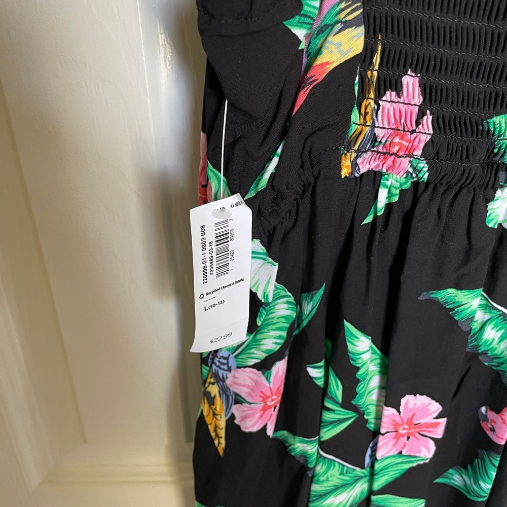 Old Navy NWT Girls Strappy Tropical Print Dress - Picture 3 of 6